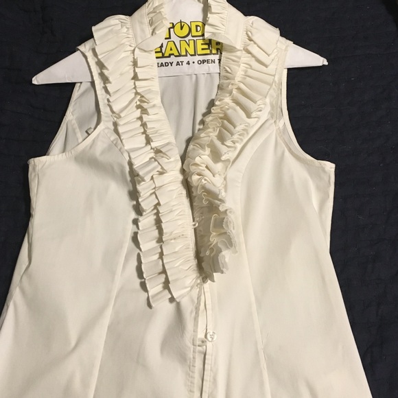 WHBM fluffy collar tank