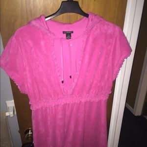 Old school terry cloth bathing suit cover up