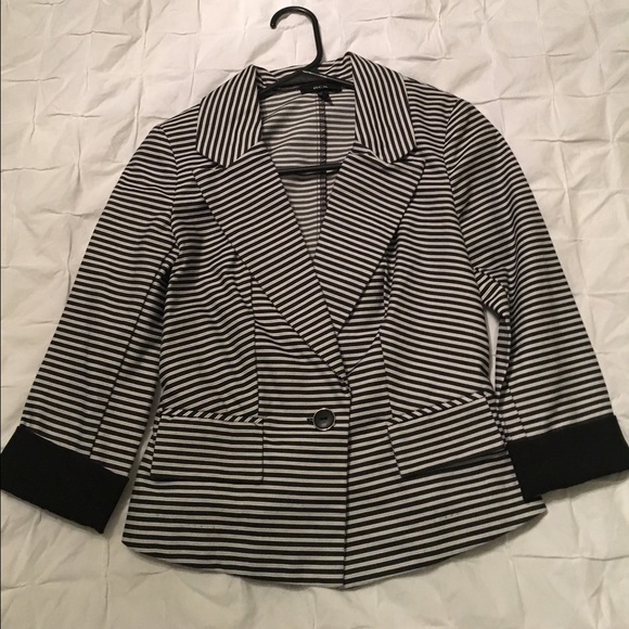 Navy striped jacket