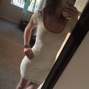 White lace dress