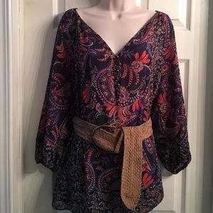 Boho style (semi sheer) top