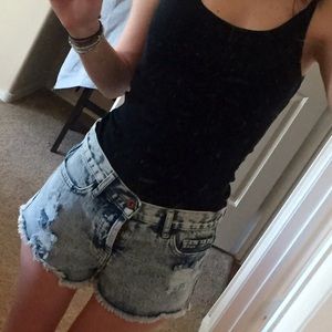 High waisted shorts