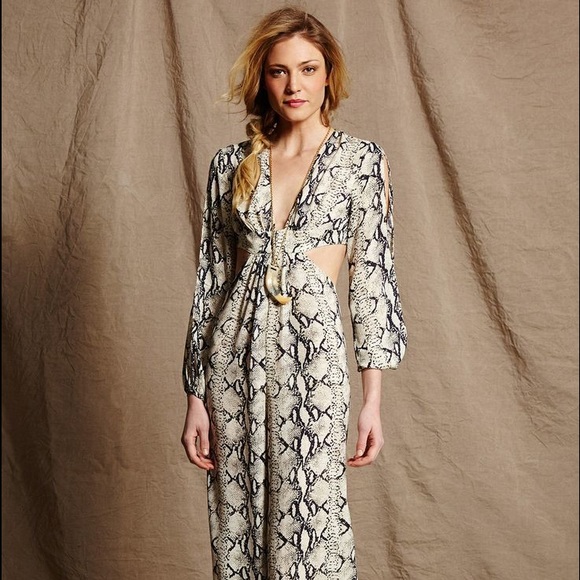 Snake Print Jumpsuit