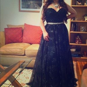 Sherri Hill long black dress