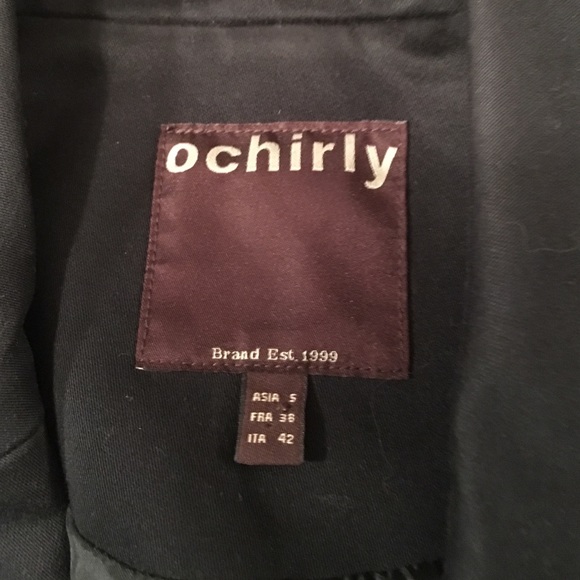 Gorgeous black ochirly black jacket raincoat small - Picture 2 of 3