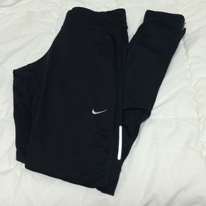 Nike full length leggings with zip ankles