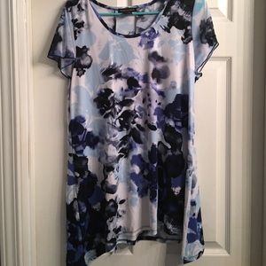 Watercolor print top