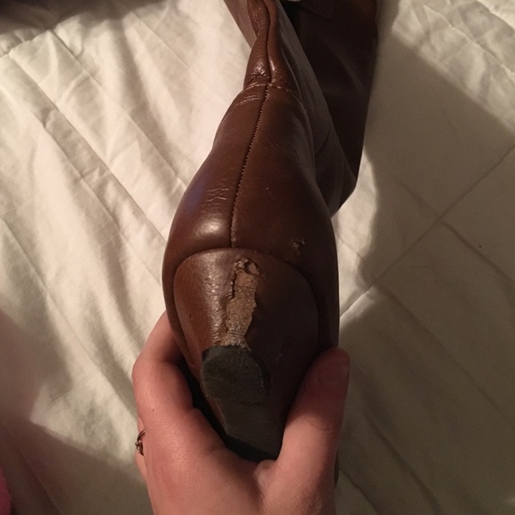 Brown leather boots - Picture 4 of 4