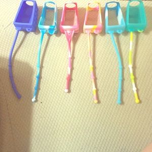 BUNDLE! of six bath and body works germ-x holders.