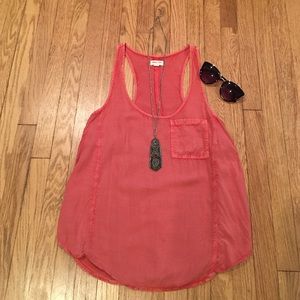 Silence + Noise Urban Outfitters side cut out tank