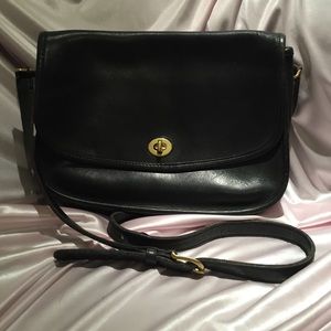 Vintage Coach Saddle Bag