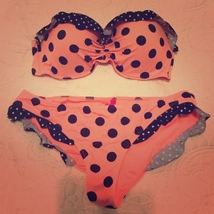 NWOT Victoria Secret Bandeau SwimSuit Matching set