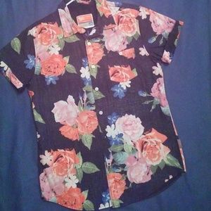 Floral Button Down Shirt (Mens)