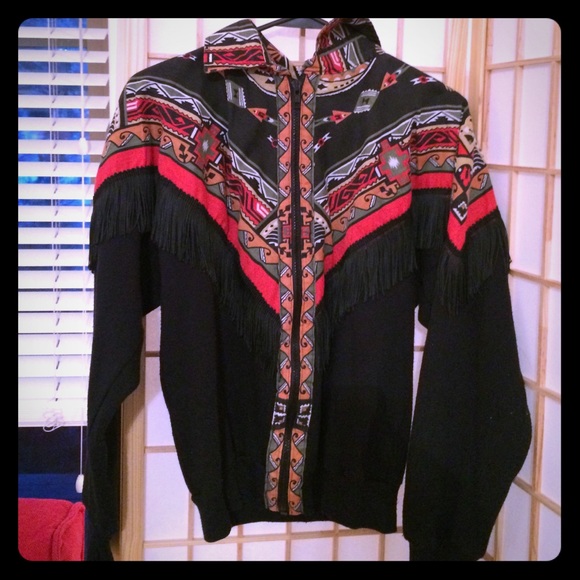 Vintage western fringe jacket - Picture 1 of 2