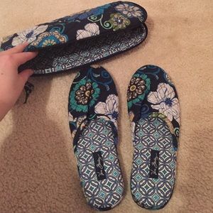 Brand new slippers with carrying case