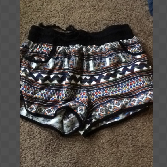 Aztec patterned summer shorts