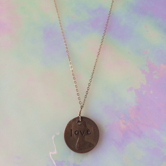 Deadstock Vintage Coin Necklace - Picture 1 of 5