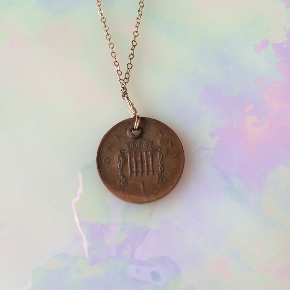 Deadstock Vintage Coin Necklace - Picture 3 of 5