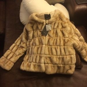 Zara faux fur kint jacket