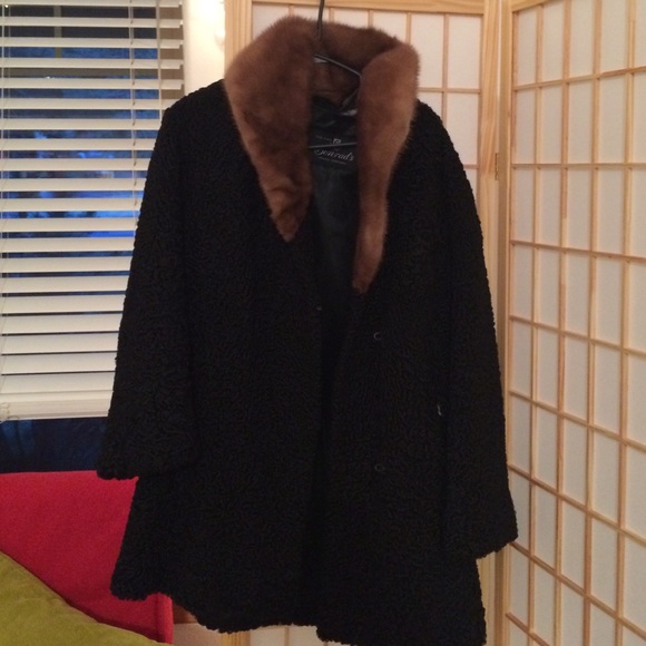 Vintage Wool/ Fur Coat - Picture 1 of 4