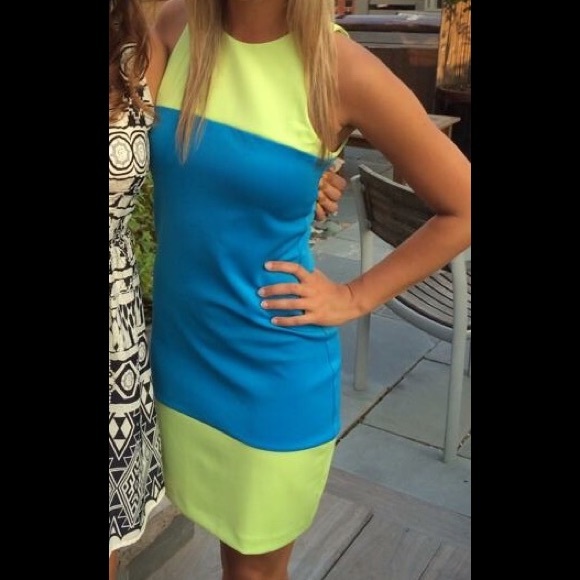 Bright cocktail dress