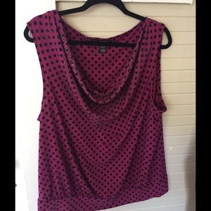 Sleeveless embellished top