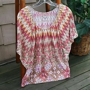 Sonoma Aztec patterned loose top.