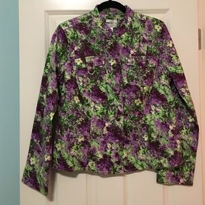 Christopher & Banks button up long sleeve blouse