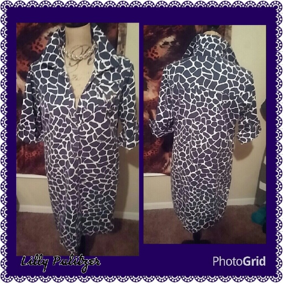 Lilly Pulitzer Dresses & Skirts - Lilly Pulitzer   blue and white shirt dress