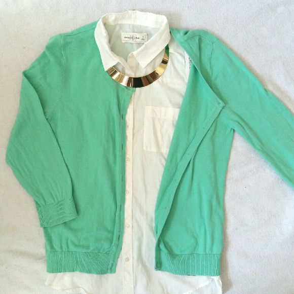 Mint Green Cardigan