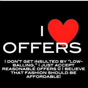 I'm open to negotiate☺️