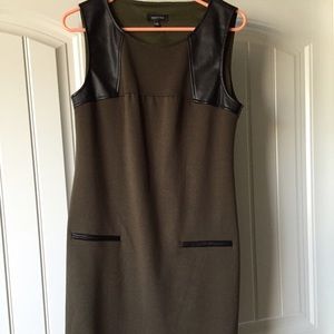 Size large faux leather dress