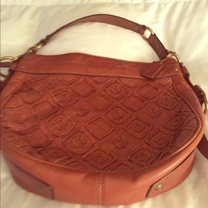 Woven Coach Handbag