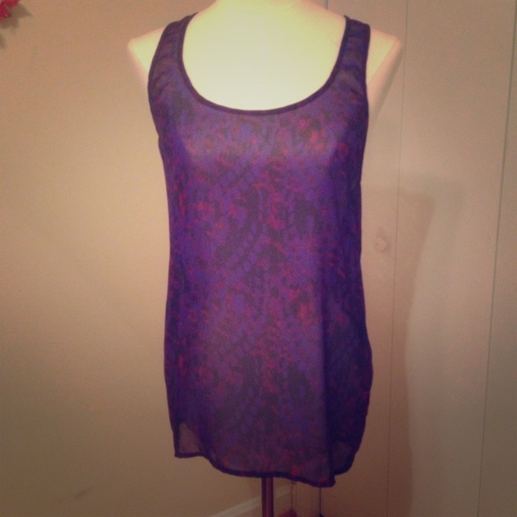Silence + Noise Sheer Drape Top