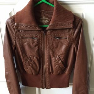 Size medium faux leather jacket
