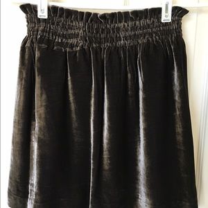 J. Crew Collection Velvet Mini Skirt