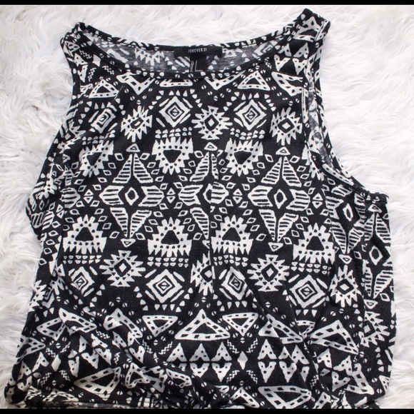 tribal printed tank top