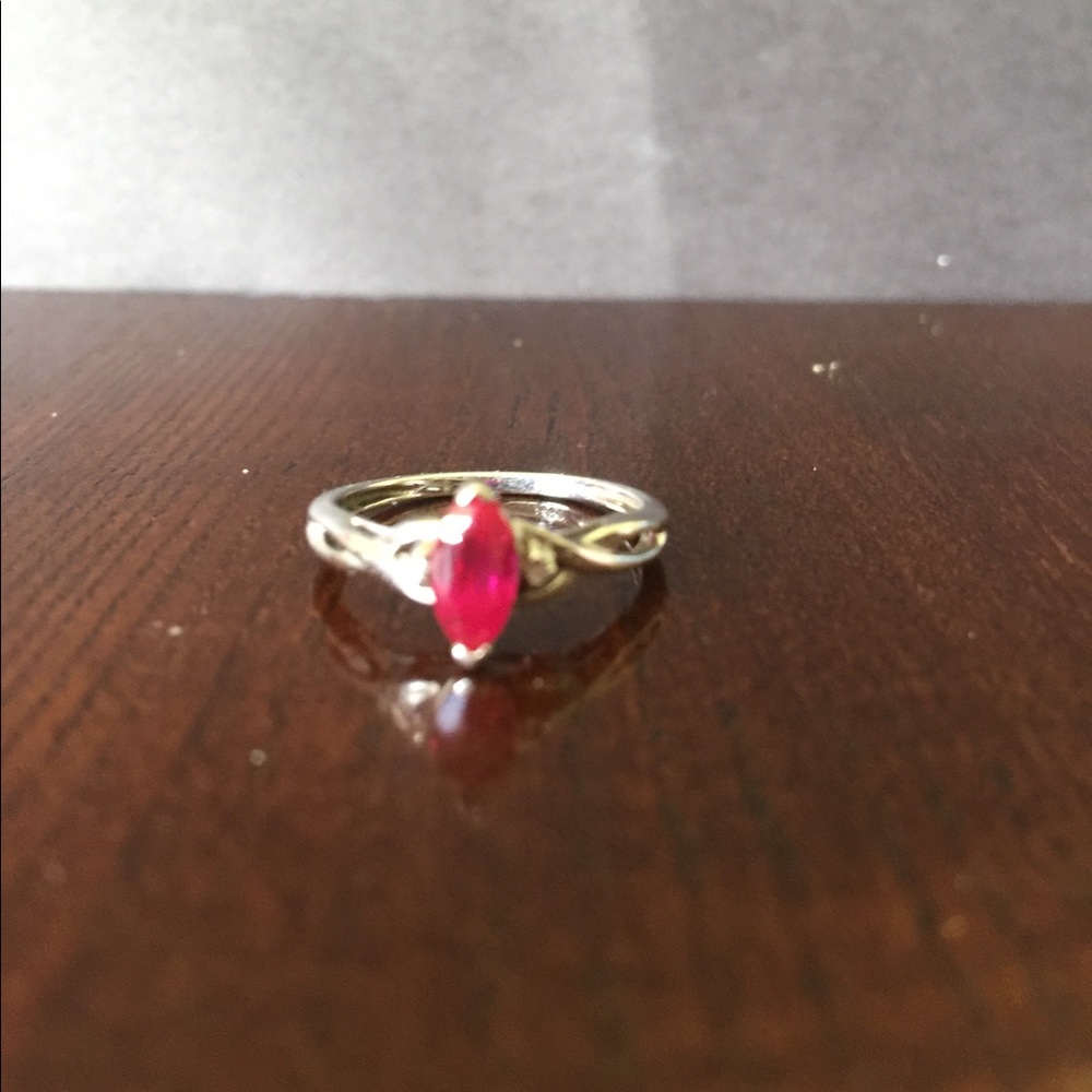 Silver Ruby Ring - image 3