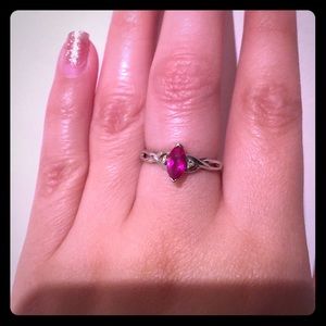 Silver Ruby ring