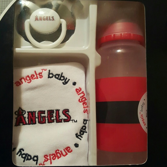 NFL LOS ANGELES ANGELS BABY BIB BOTTLE PACIFIER
