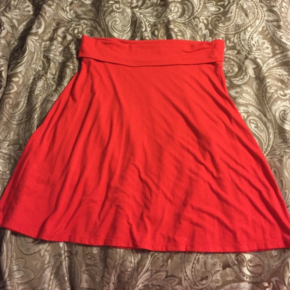 Red skirt