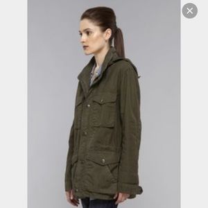 Vince army green utility jAcket