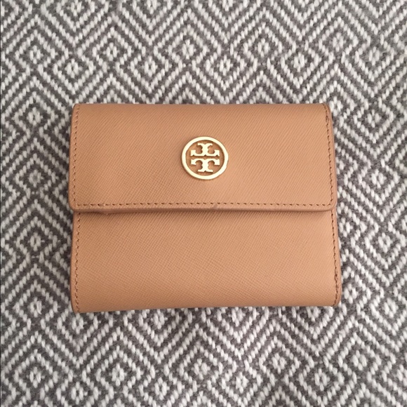 NWOT! Tory Burch Tri-Fold Wallet - Camel