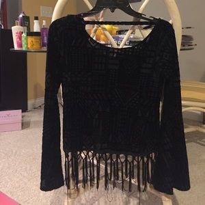 Alternative velvet top