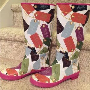COACH rain boots