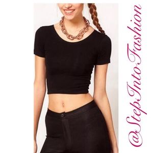 SALE Black Crop top