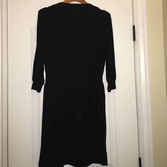 Black, long sleeve dress - Picture 4 of 4