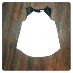 DKNY Silky Black and White Blouse DKNY Silky Black and White Blouse