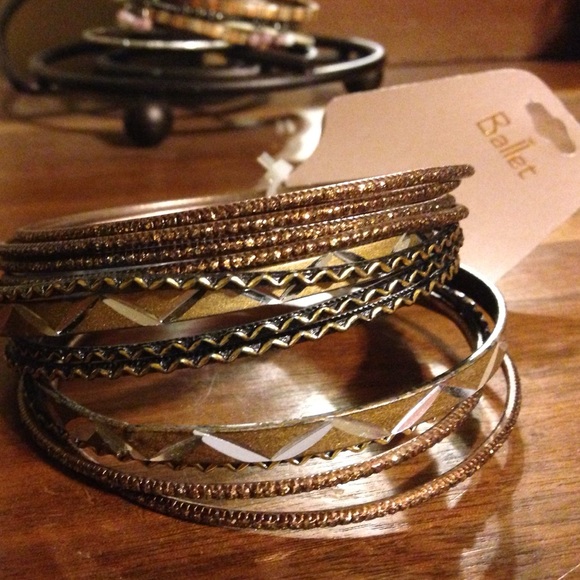 Ballet bangle bracelet set - Picture 1 of 3