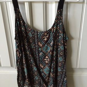 Aztec printed tank. Size medium